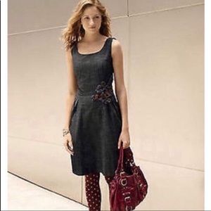 Anthro Tabitha Gray Dress